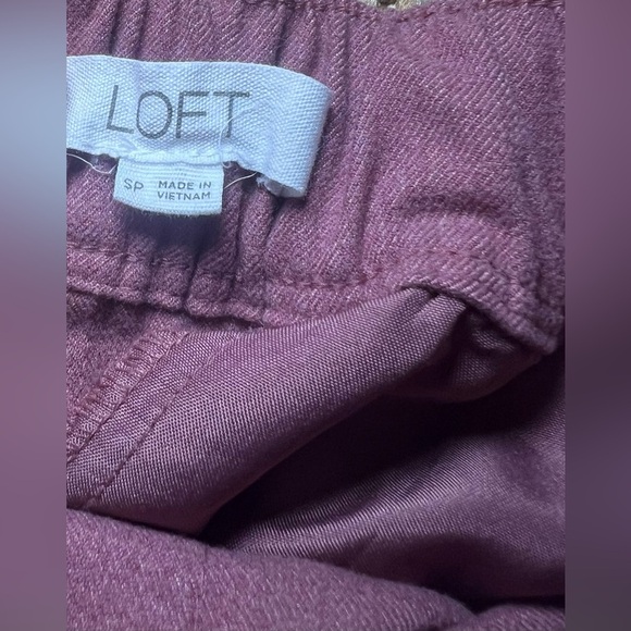 Loft Women's Pink Straight Leg Dress Pants,Trousers,Size Small Petite,Size SP - Picture 7 of 8